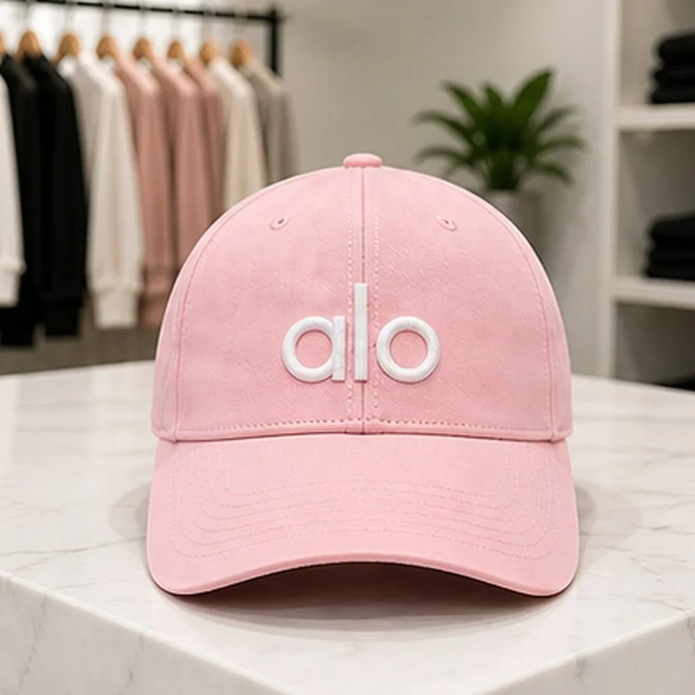 ALO Yoga Pink Tennis Baseball Cap Hat Logo